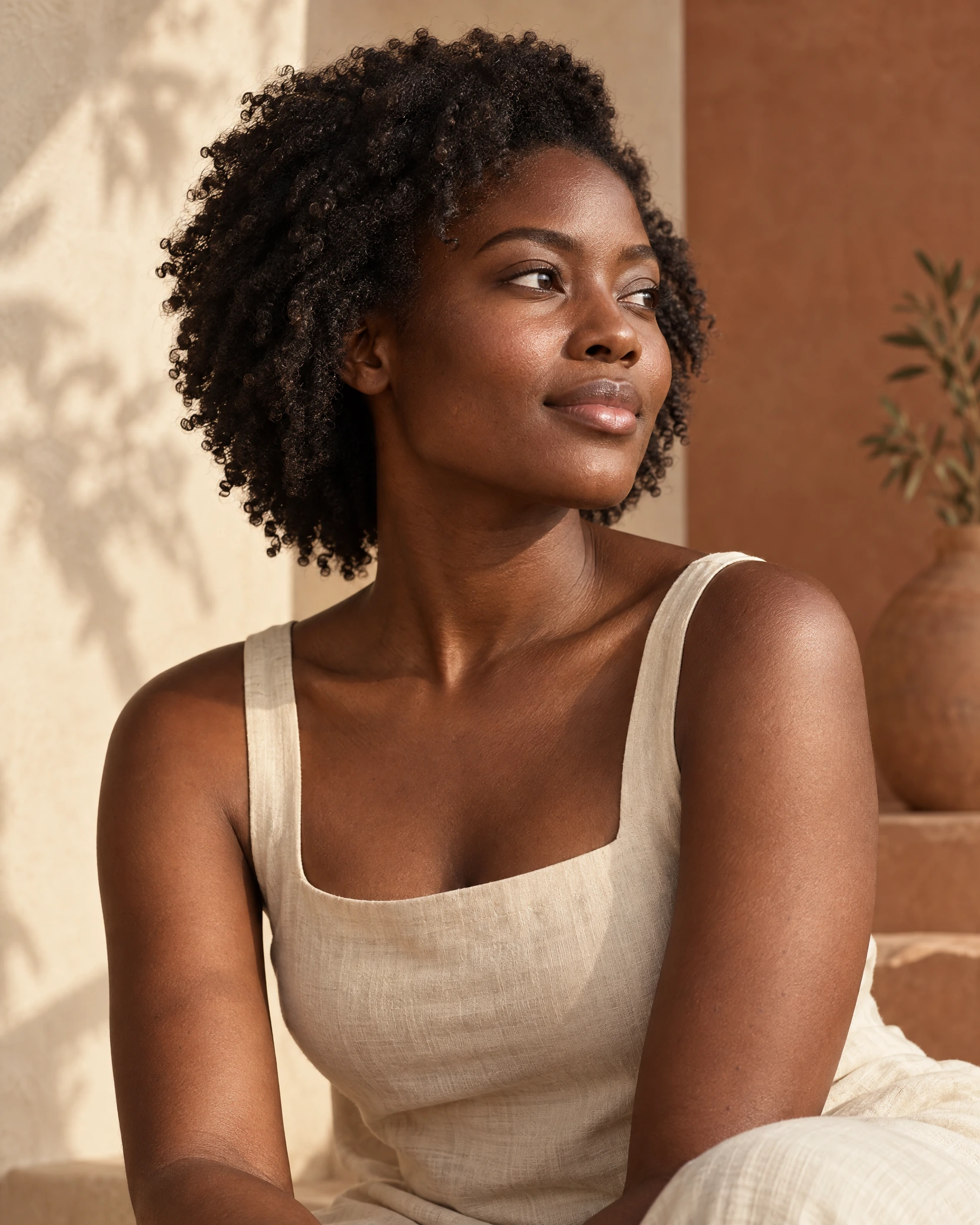 Retrato editorial de pele negra